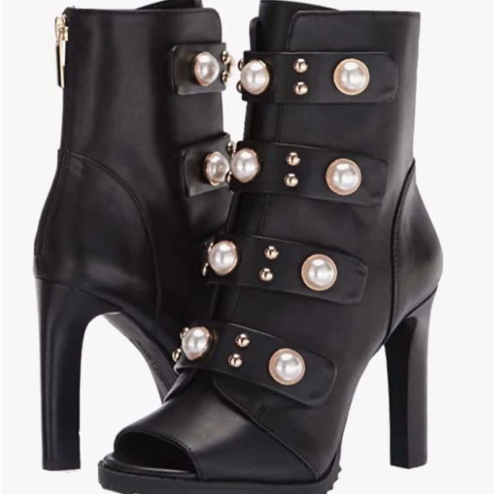 COPY - Karl Lagerfeld Paris Women's Peep Toe Bootie Fashion Boot